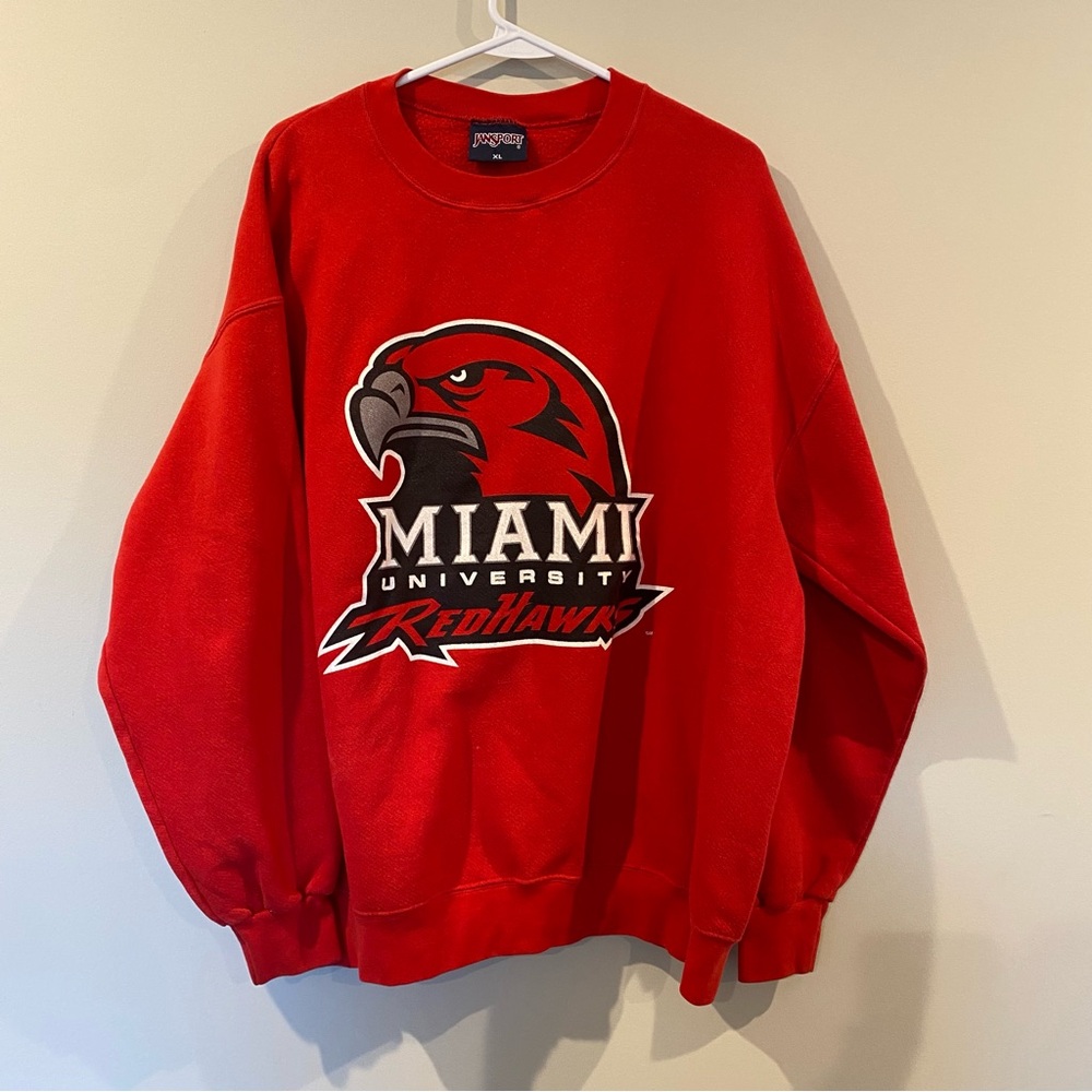 Vintage Red Miami University Sweater Size XL